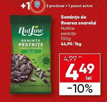 Semințe de floarea soarelui Nutline pestrite 100g