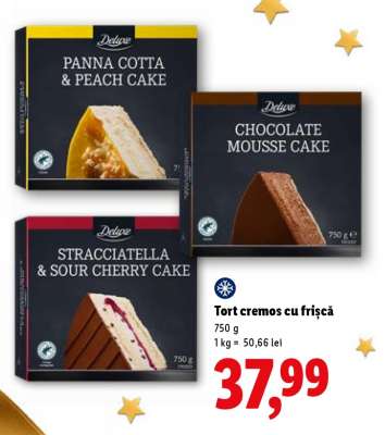 Tort cremos cu frișcă