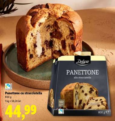 Panettone cu stracciatella