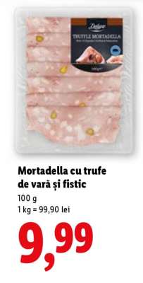 Mortadella cu trufe de vară și fistic