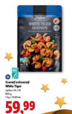 Creveți eviscerați White Tiger