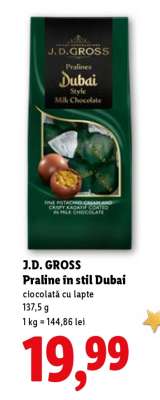 J.D. GROSS Praline în stil Dubai