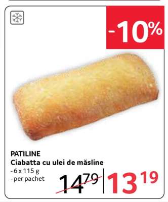 PATILINE Ciabatta cu ulei de măsline
