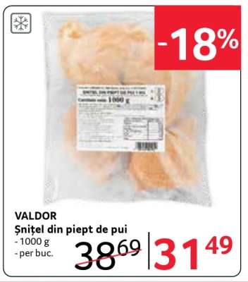 VALDOR Şniţel din piept de pui