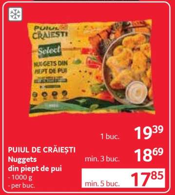 PUIUL DE CRĂIEȘTI Nuggets din piept de pui