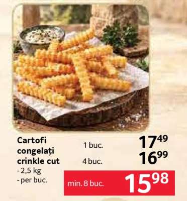 Cartofi congelați crinkle cut
