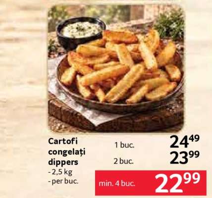 Cartofi congelați dippers
