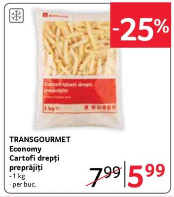 TRANSgourmet Economy Cartofi drepți preprăjiți