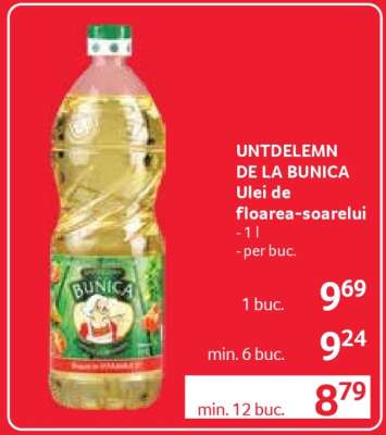 UNTDELEMN DE LA BUNICA Ulei de floarea-soarelui