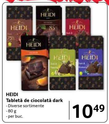 HEIDI Tabletă de ciocolată dark