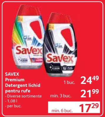 SAVEX Premium Detergent lichid pentru rufe