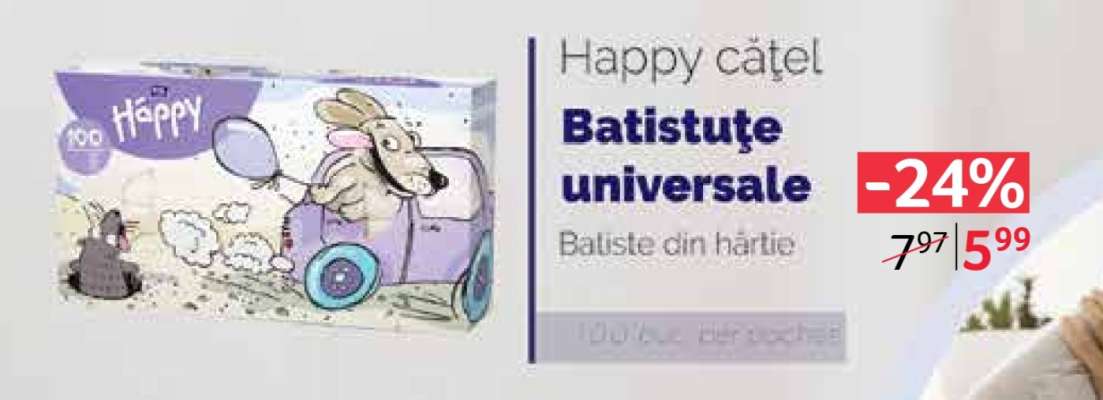 Happy cățel Batiste universale
