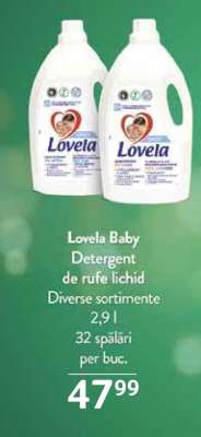 Lovela Baby Detergent de rufe lichid