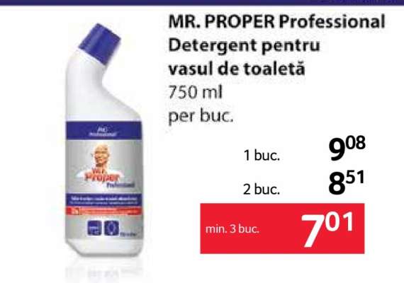 MR. PROPER Professional Detergent pentru vasul de toaletă