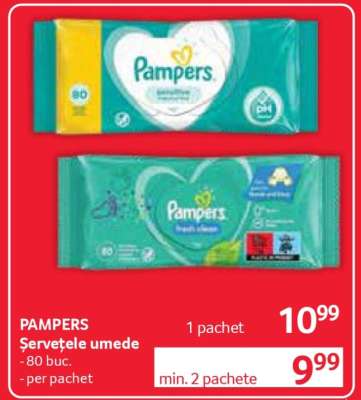 PAMPERS Șervețele umede
