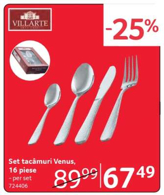 Set tacâmuri Venus, 16 piese