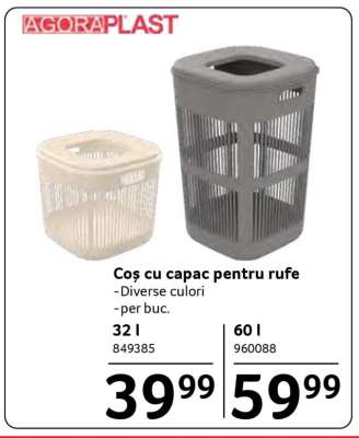 Coș cu capac pentru rufe