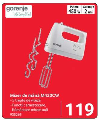 Mixer de mână M420CW