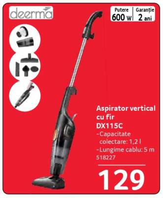 Aspirator vertical cu fir DX115C