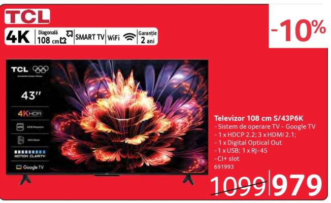 Televizor 108 cm S/43P6K