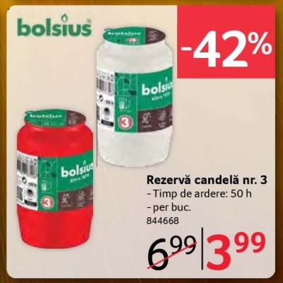 Rezervă candelă nr. 3