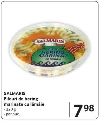 SALMARIS Fileuri de hering marinate cu lămâie