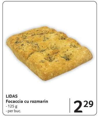 LIDAS Focaccia cu rozmarin