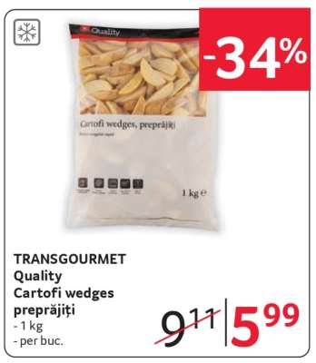 TRANSGOURMET Quality Cartofi wedges preprăjiți