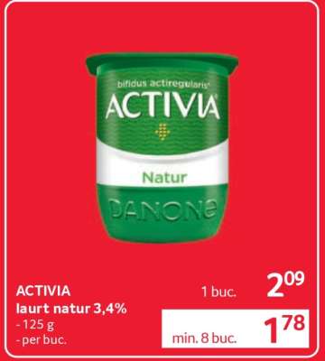 ACTIVIA Iaurt natur 3,4%