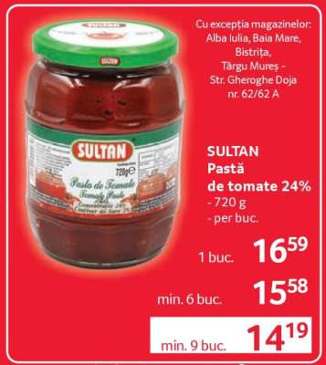 Sultan Pastă de Tomate 24%
