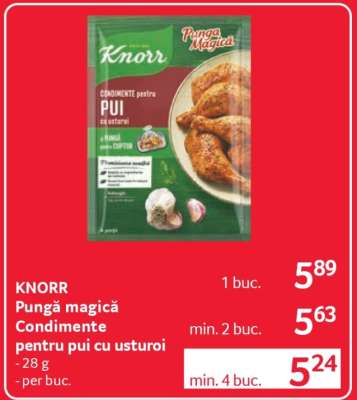 KNORR Pungă magică Condimente pentru pui cu usturoi