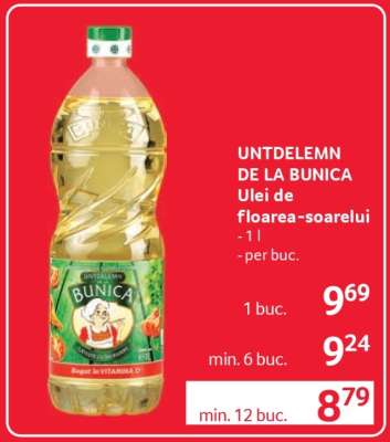 UNTDELEMN DE LA BUNICA Ulei de floarea-soarelui