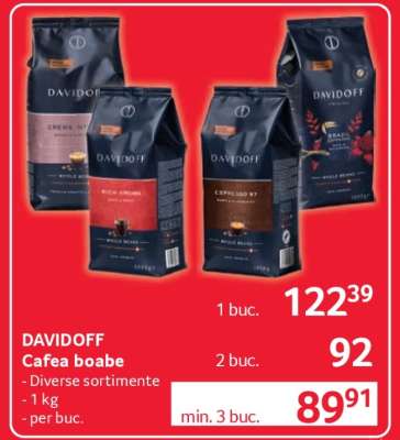 DAVIDOFF Cafea Boabe