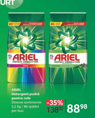 ARIEL Detergent pudră pentru rufe