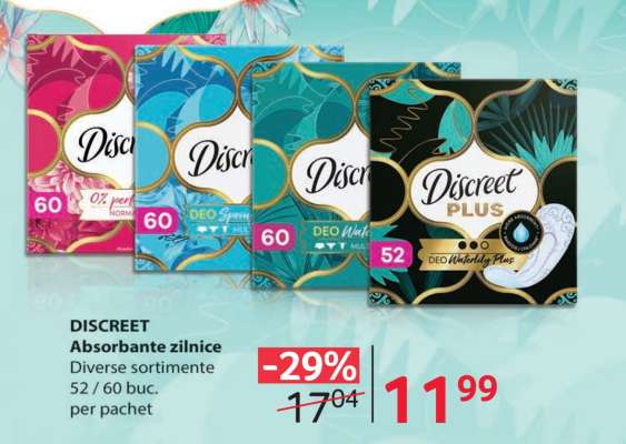 DISCREET Absorbante zilnice