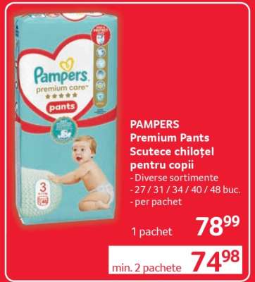PAMPERS Premium Pants Scutece chiloțel pentru copii