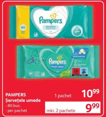 PAMPERS Șervețele umede