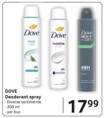 DOVE Deodorant spray