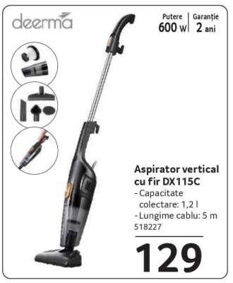 Aspirator vertical cu fir DX115C