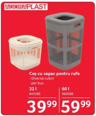 Coș cu capac pentru rufe