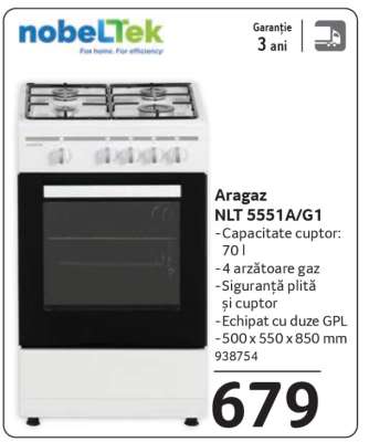 Aragaz NLT 5551A/G1