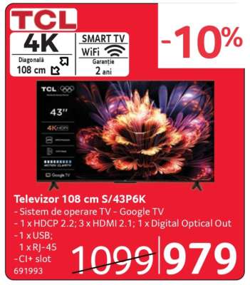 Televizor 108 cm S/43P6K