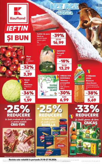 Cataloage Kaufland - 21.10.2026 - 27.10.2026.