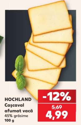 HOCHLAND Cașcaval afumat vacă