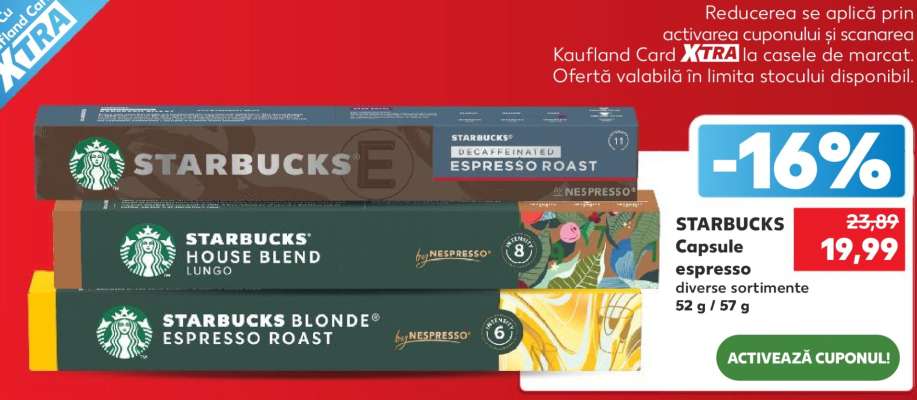 STARBUCKS Capsule espresso