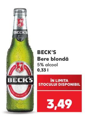 BECK‘S Bere blondă