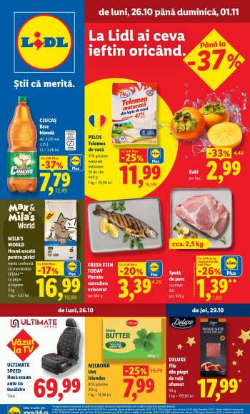 Cataloage Lidl - 26.10.2026 - 01.11.2026.