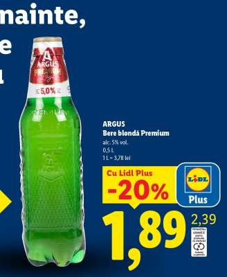 ARGUS Bere blondă premium