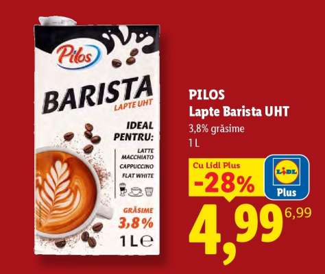 PILOS Lapte Barista UHT