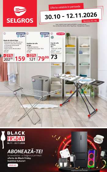 Cataloage Selgros - 30.10.2026 - 12.11.2026.